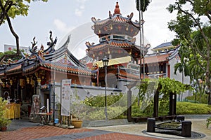 Taoist Temple Thian Hock Keng in Telok Ayer st. , Chinatown