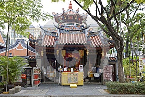 Taoist Temple Thian Hock Keng in Telok Ayer st. , Chinatown