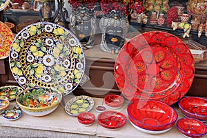 Taormina - Ceramiche in esposizione photo