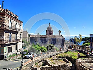 Photo of the Chiesa di San Pancrazio Catholic church and the archaeological site of Terma di Piazza San Pancrazio. photo