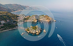 Taormina, Sicily, Italy - Famous Beach Town with Amazing Aerial View