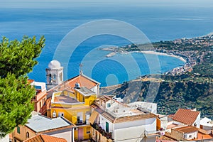 Taormina town landscape.