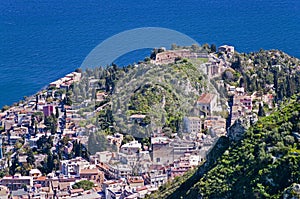 Taormina town in Sicily Italy