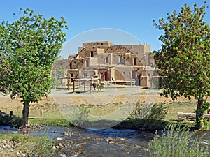 Taos Pueblo Adobe dwellings.