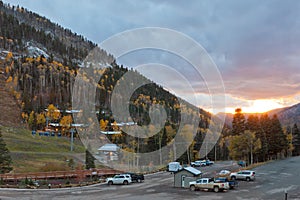 Taos Ski Valley, New Mexico in fall