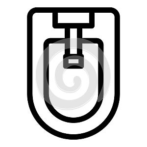 Tap bidet icon, outline style