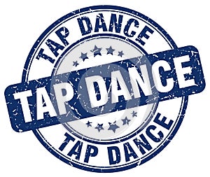 tap dance blue stamp