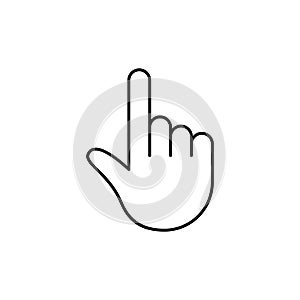 Tap finger icon, hand click