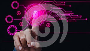 Tap into the future of data control with an advanced digital interface.