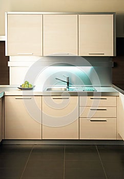 Tap in modern kitchen