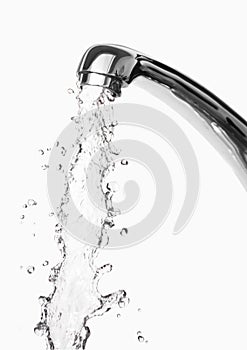 Tap of running water