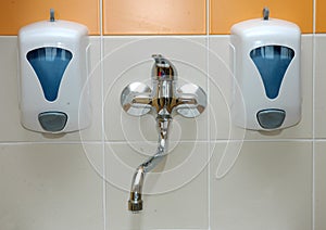 Tap and soap dispensers photo