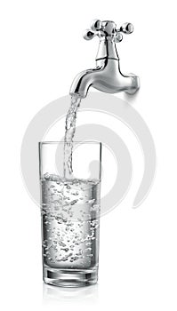 Tap and water