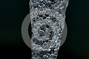 Tap water close up