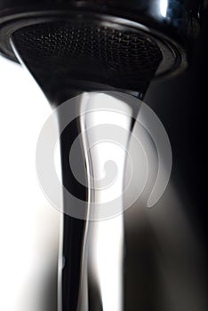 Tap water close up