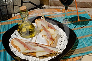 Tapa on a bar terrace photo