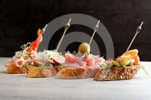 Tapas on Crusty Bread