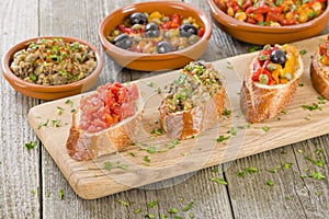 Tapas on Crusty Bread