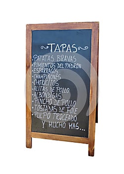 Tapas signboard