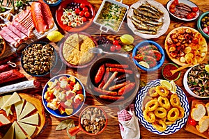 Tapas from spain mix of most popular