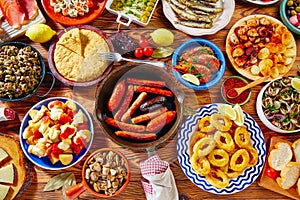 Tapas from spain mix of most popular