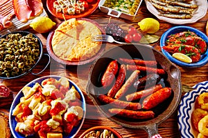 Tapas from spain mix of most popular