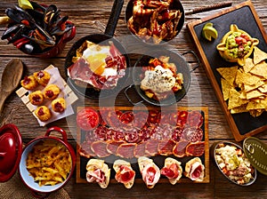 Tapas from Spain varied mix photo