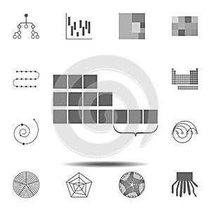 tape digram icon. Simple glyph vector element of charts and diagrams set icons for UI and UX, website or mobile application