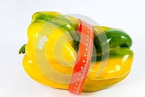 Tape measure around a pepper