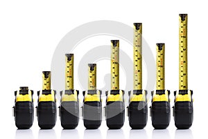 Tape measure bar chart