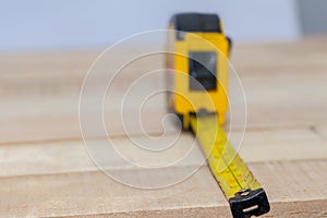 Tape measure on the brown