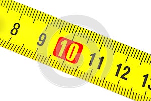 Tape measure in centimeters