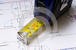 Tape Measure on Floor Plans