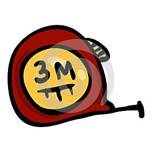 Tape Measure - Hand Drawn Doodle Icon