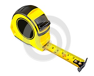 Tape measure on isolated