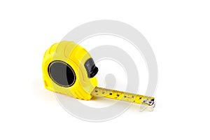 Tape measure isolated white background