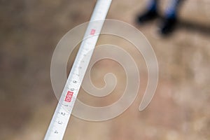 Tape Measure showing 150 cm, the distance needed to avoid spreading the coronavirus