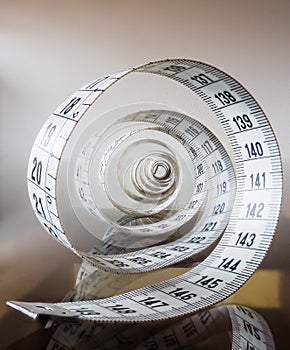 Tape measure used by dressmakers and tailors