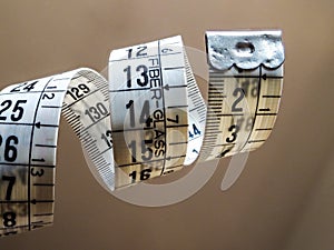 Tape measure used by dressmakers and tailors