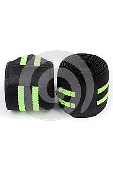 Tape used for physical exercises isolated on white background