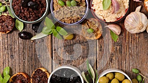 Tapenade and canape