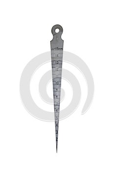 Taper Gauge isolated on white background photo