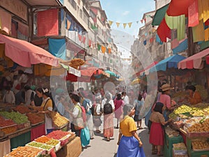 A Tapestry of Commerce and Color photo