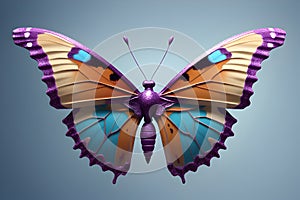 A tapestry of nature\'s artistry in an ai-generated butterfly