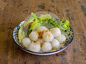 Tapioca Balls with Pork Filling