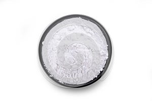 Tapioca flour on white background