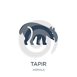 tapir icon in trendy design style. tapir icon isolated on white background. tapir vector icon simple and modern flat symbol for