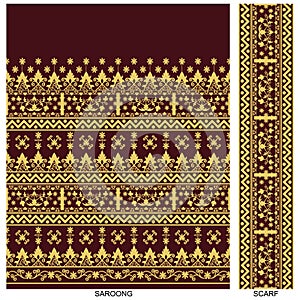 TAPIS LAMPUNG MOTIF CEMARA PEPADUN