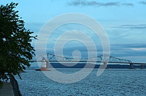 Tappan Zee Bridge and Tarrytown Lighthouse