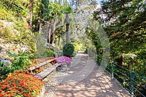 The Tappeiner Promenade in Merano Italy offers great city views